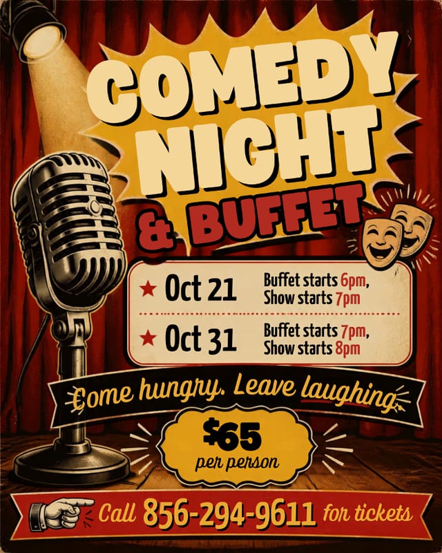 Oct 21 Buffet/Show.