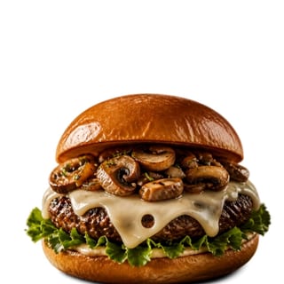 Mushroom Swiss Burger